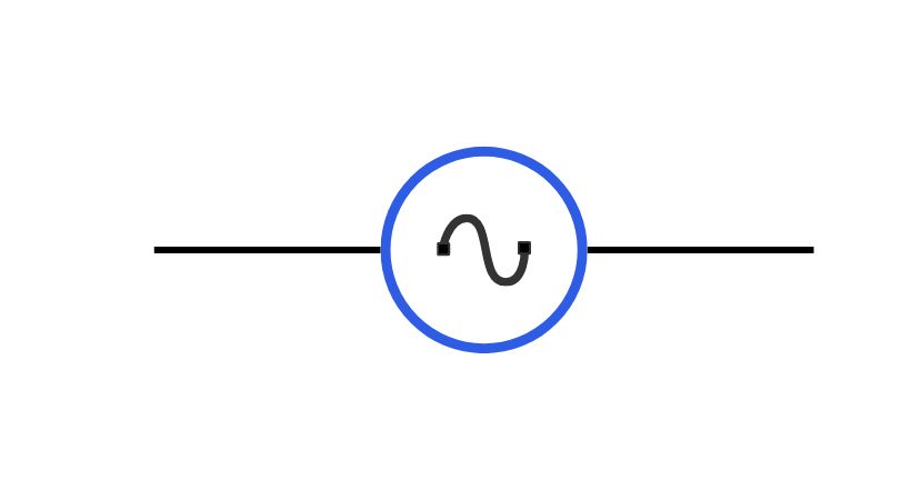 AC voltage source symbol