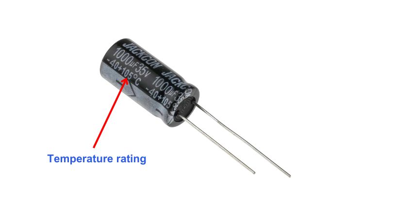 temperature ratings of capacitor