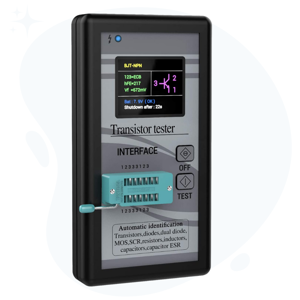 variable resistor testing using component tester