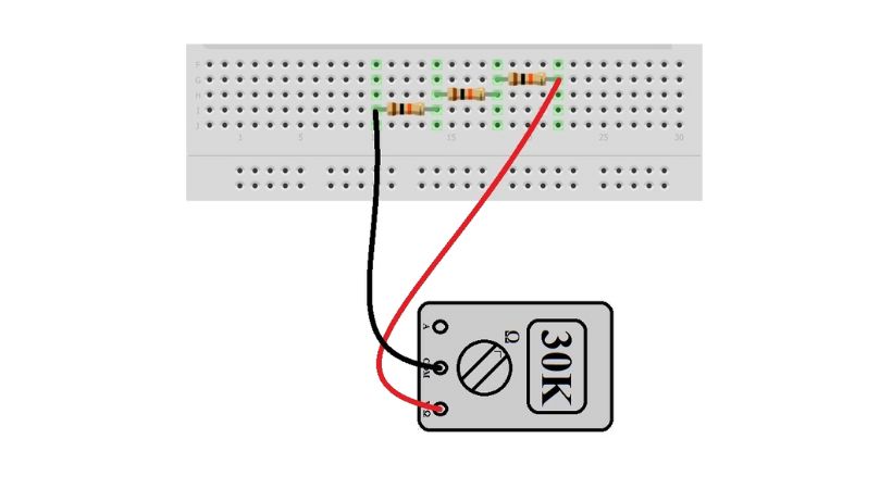 series parallel resistance verification using multimeter