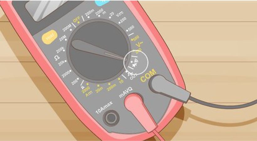 multimeter setting to continuity mode