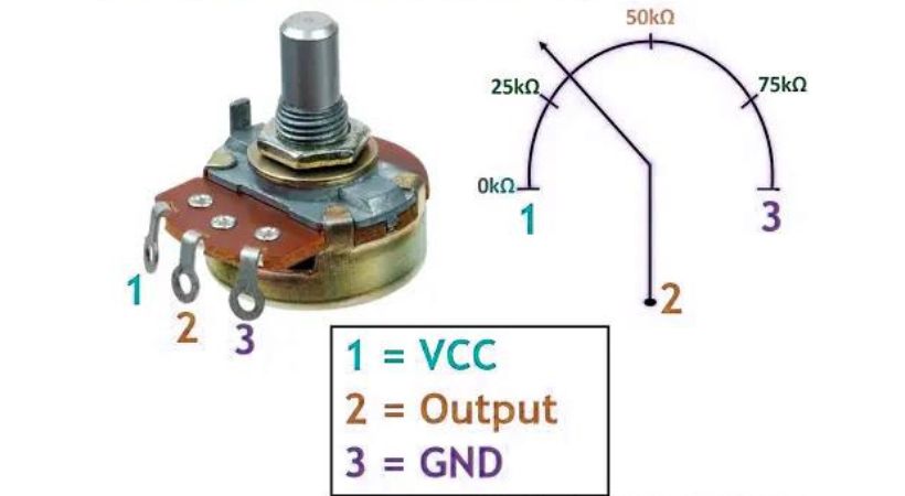 variable resistor pin configuration