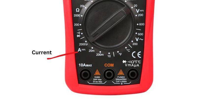 current symbol on multimeter