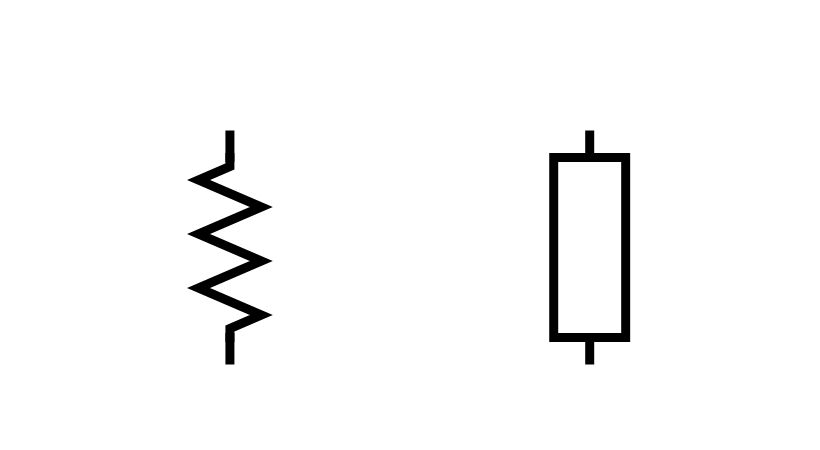 resistor symbol for circuit schematic