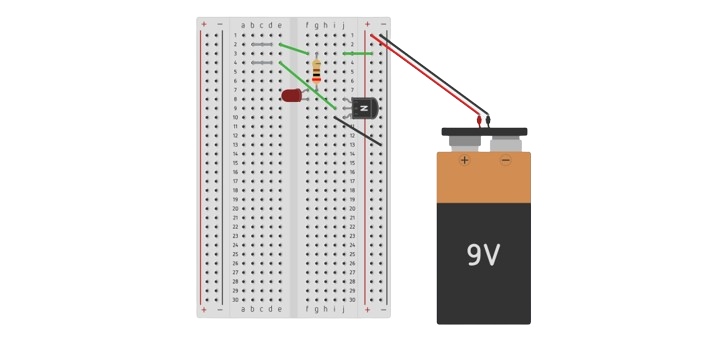 circuit diagram into breadboard prototype