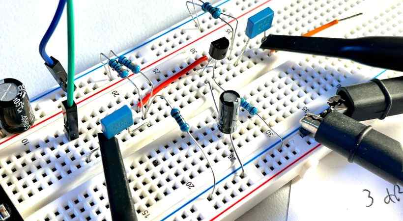 place resistor on breadboard